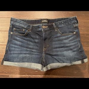 Express Mid-Rise Jean Shorts, Size 12